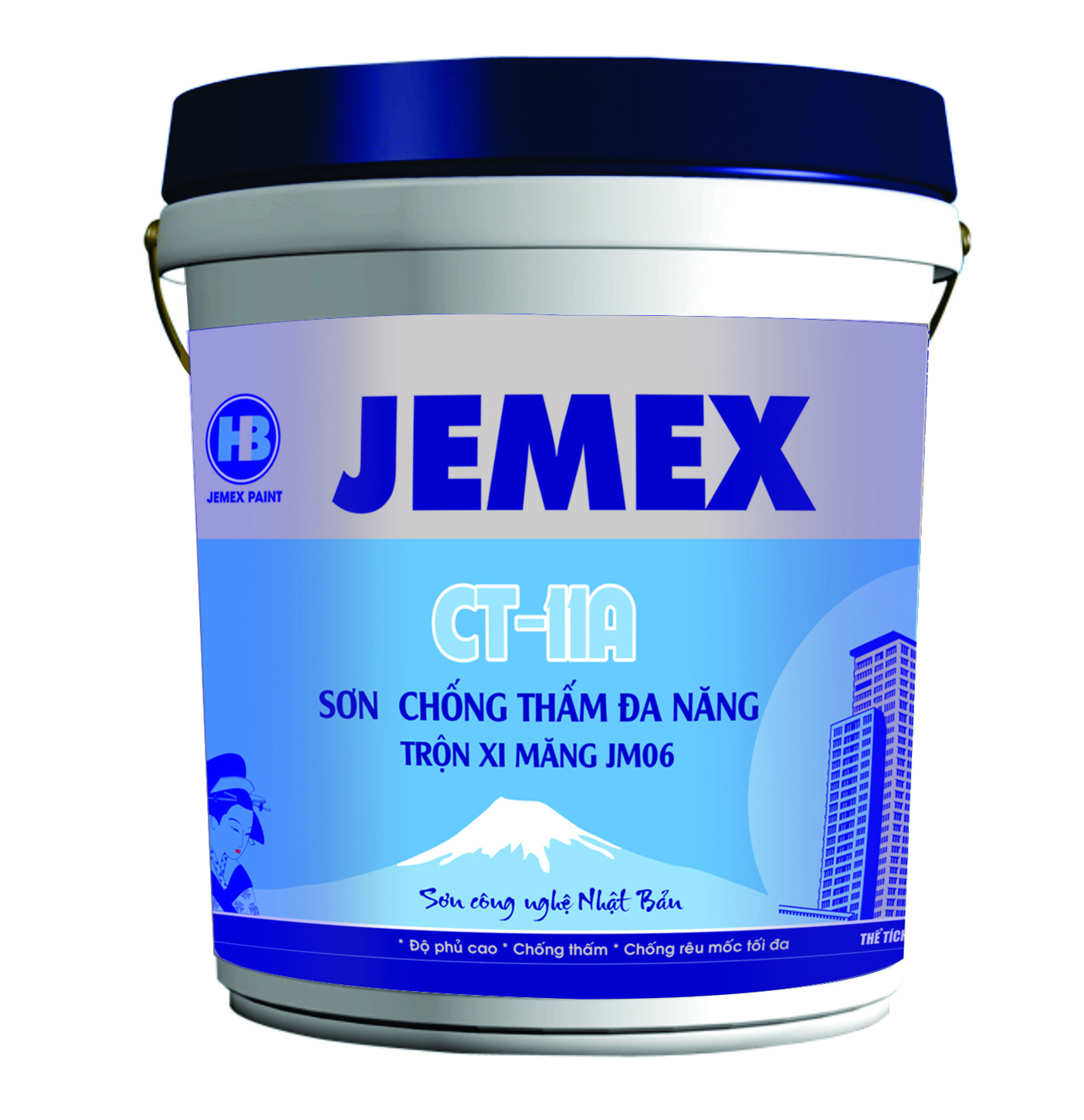 Sơn chống thấm đa năng trộn xi măng JM06